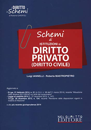 Stock image for Schemi di istituzioni di diritto privato (diritto civile) for sale by medimops