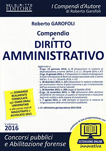 Beispielbild fr Compendio di dirito amministrativo. Con espansione online. zum Verkauf von medimops