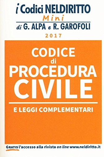 Imagen de archivo de Codice di procedura civile e leggi complementari 2017. Con Contenuto digitale per download e accesso on line Alpa, Guido and Garofoli, Roberto a la venta por Librisline