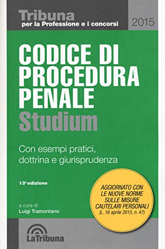 9788866896494: Codice Procedura Penale 2015 Studium.