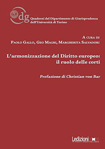 Stock image for L'ARMONIZZAZIONE DEL DIRITTO E (Italian) for sale by Brook Bookstore On Demand