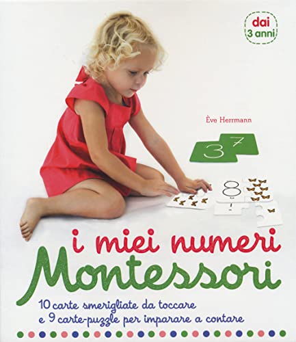 9788867221998: I miei numeri. Montessori. 10 carte smerigliate da toccare e 9 carte puzzle per imparare a contare. Con Carte