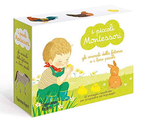 Beispielbild fr Gli animali della fattoria e i loro piccoli. I piccoli Montessori. Ediz. a colori. Con 32 Carte zum Verkauf von libreriauniversitaria.it