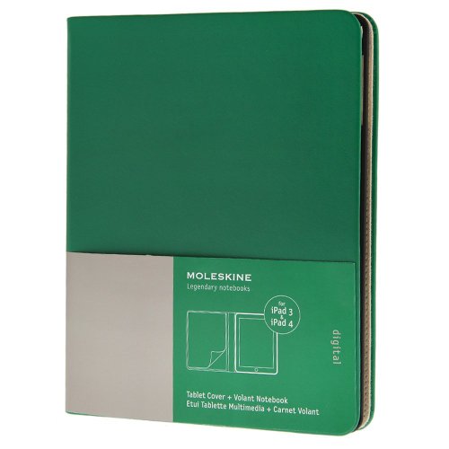 9788867321056: Ipad 3 and 4 Moleskine Green Slim Digital Cover with Notebook (Moleskine Digital Covers)