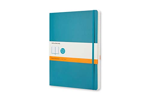 Stock image for Moleskine Carnet bleu sous marin couv. souple gd format ligne for sale by Book Deals