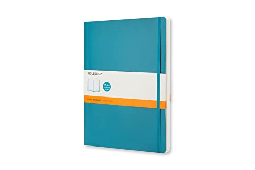 Moleskine Classic Colored Notebook, Extra Large, Ruled, Underwater Blue, Soft Cover (7.5 x 10)