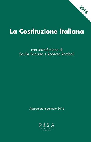 Imagen de archivo de La Costituzione Italiana Aggiornata a Gennaio 2016 a la venta por medimops