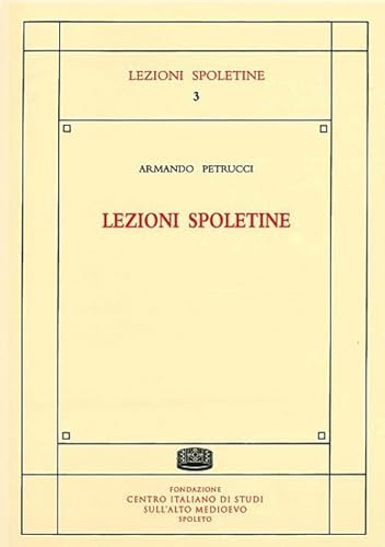 Imagen de archivo de Lezioni spoletine : a la venta por Libreria gi Nardecchia s.r.l.