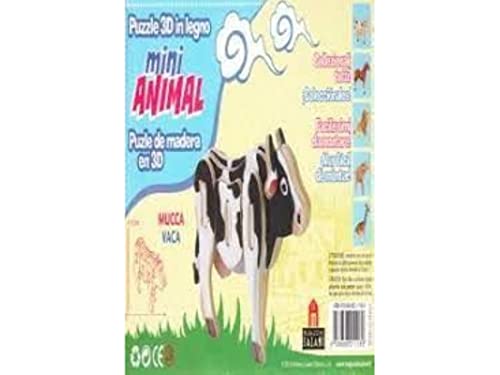 9788868211189: VACA MINI ANIMAL PUZLE DE MADERA EN 3D (PUZZLE 3D MINI ANIMAL)