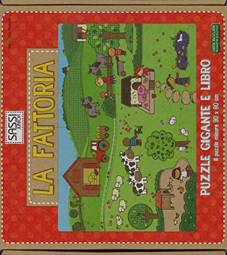 9788868601058: La fattoria. Puzzle gigante. Ediz. illustrata. Con libro (Sassi junior)