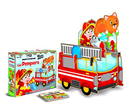 9788868601546: Les pompiers. Assemble et dcouvre. Libro puzzle. Ediz. illustrata: Puzzle 3D gant + 1 livre (Sassi junior)