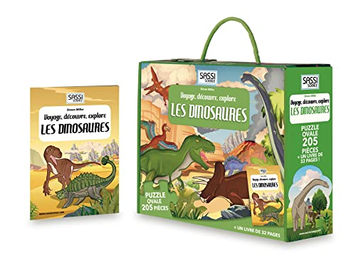 9788868601768: Voyage, dcouvre, explore Les dinosaures: Un livre de 32 pages et 205 pices de puzzle