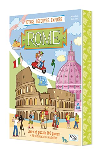 9788868601973: Rome. Voyage, dcouvre, explore. Avec puzzle de 140 pices et 10 silhouettes  emboiter