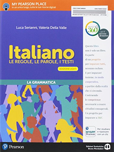 9788869104190: Italiano. Le regole, le parole, i testi. Italiano. Ediz. light. Per la Scuola media. Con e-book. Con espansione online