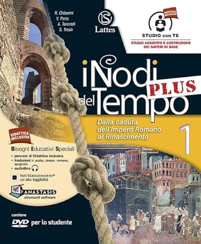 9788869170102: I nodi del tempo plus. Tavole illustrate-Mi preparo per l'interrogazione. Per la Scuola media. Con CD-ROM. Con DVD-ROM. Con e-book. Con espansione ... dell'impero romano al Rinascimento (Vol. 1)