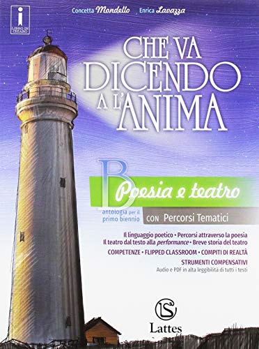 9788869173448: Che va dicendo a l'anima. Per il biennio delle Scuole superiori. Con ebook. Con espansione online. Poesia e teatro (Vol. B)