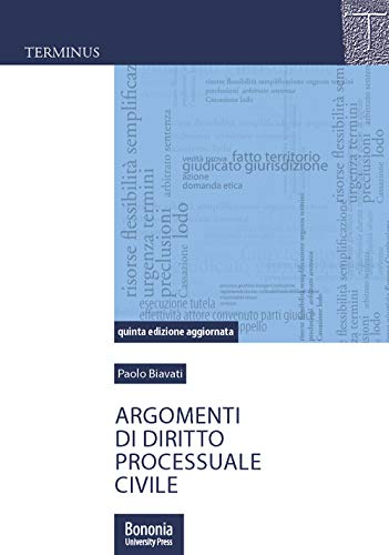 Imagen de archivo de Argomenti Di Diritto Processuale Civile a la venta por medimops