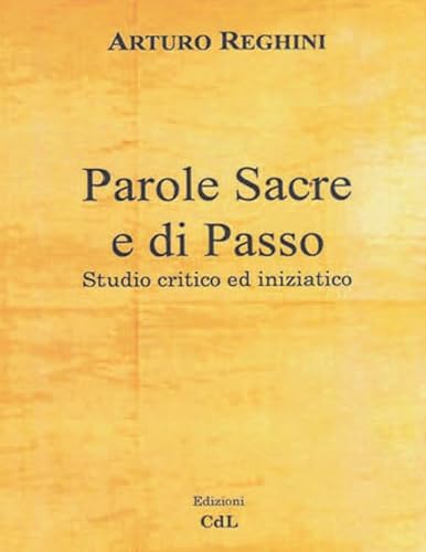 Stock image for Parole Sacre e di Passo for sale by libreriauniversitaria.it
