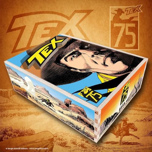 Imagen de archivo de Tex 75. Box legno. Con shopper in tela, cartolina a la venta por libreriauniversitaria.it