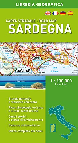 Stock image for Sardinia Road Map for sale by GF Books, Inc.