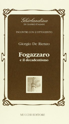 Imagen de archivo de Fogazzaro e il Decadentismo. a la venta por FIRENZELIBRI SRL