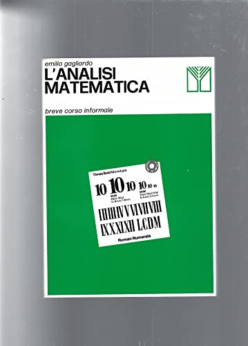 Beispielbild fr L'analisi matematica zum Verkauf von medimops