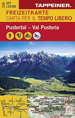 9788870735826: Freizeitkarte und Freizeitfhrer Pustertal und Seitentler 1 : 50.000: mit Wander- und Radkarte Wanderungen, Erlebniswege, Radwege, Gastrtonomie, Shopping, Museen & Sehenswrdigkeiten, Freizeit & Fun