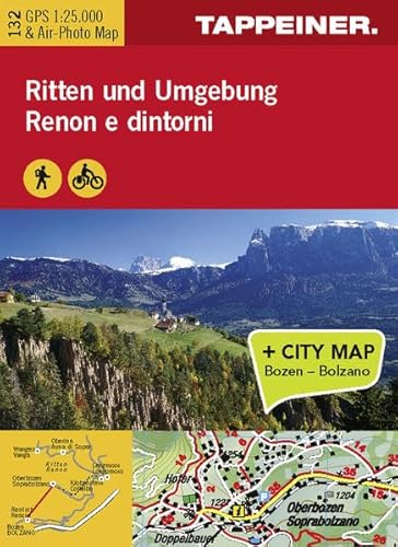 9788870736601: Renon e dintorni. Carta topografica 1:25.000. Con foto panoramica con consigli sugli itinerari. Ediz. italiana e tedesca