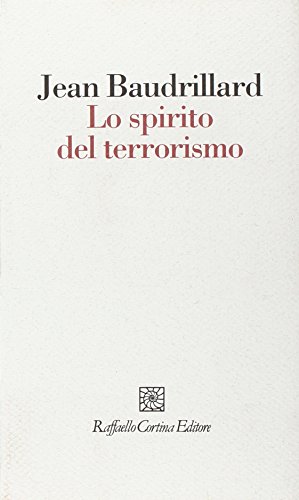 Imagen de archivo de Lo spirito del terrorismo a la venta por Apeiron Book Service