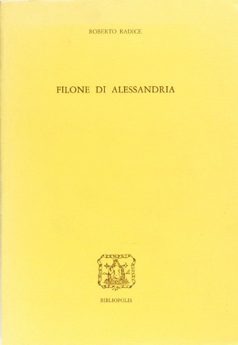 Stock image for Filone di Alessandria. Bibliografia generale 1937-1982. for sale by FIRENZELIBRI SRL