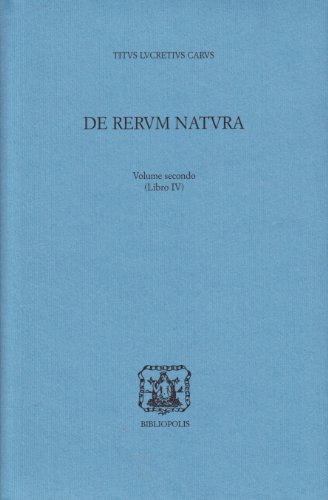 9788870884692: De rerum natura. Testo latino a fronte. Libro 4 (Vol. 2)