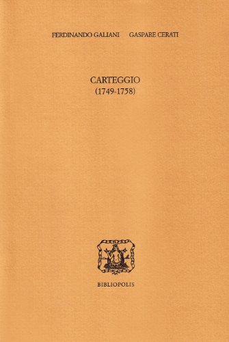 Imagen de archivo de Carteggio (1749-1758) a la venta por WorldofBooks