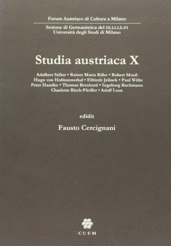 Stock image for Studia Austriaca. Vol. 10 for sale by libreriauniversitaria.it