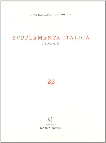 9788871402673: Supplementa italica (Vol. 22)
