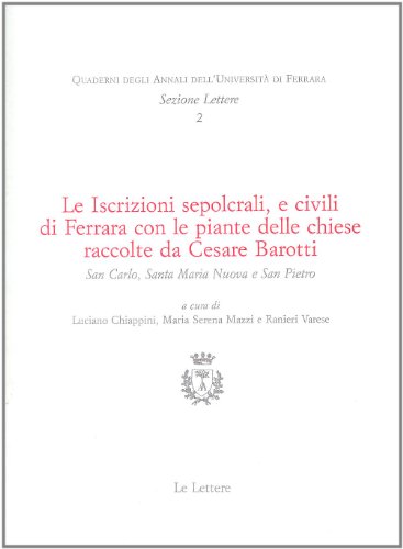 Imagen de archivo de ISCRIZIONI SEPOLCRALI E CIVILI a la venta por Brook Bookstore