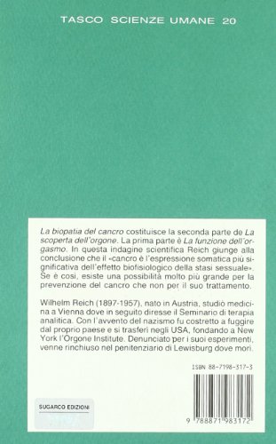 La biopatia del cancro (9788871983172) by Wilhelm Reich