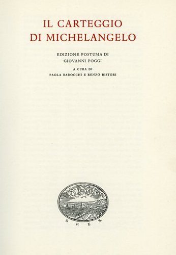 Stock image for Carteggio (1554-1564). Ediz. numerata for sale by libreriauniversitaria.it