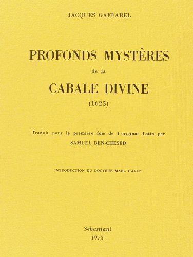 9788872521069: Profonds mystres de la cabale divine (rist. anast. 1625) (Collection Sebastiani)