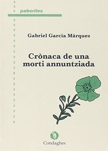 Stock image for Crnaca de una morti annuntziada for sale by libreriauniversitaria.it