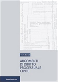 Beispielbild fr Argomenti di diritto processuale civile zum Verkauf von Ammareal