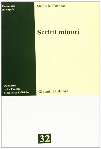 Stock image for SCRITTI MINORI for sale by Librightbooks