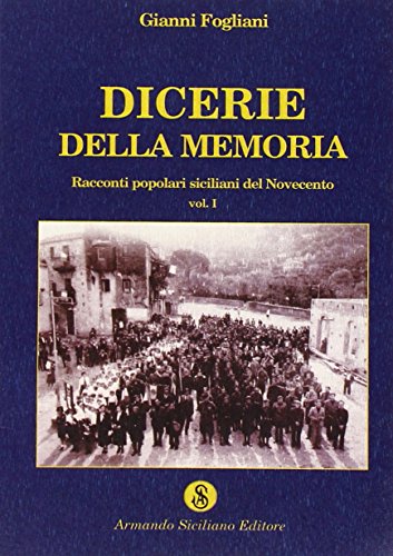 Imagen de archivo de Dicerie della memoria vol. 1 a la venta por medimops