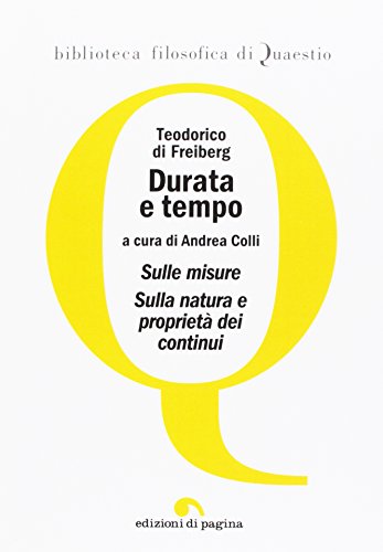 Beispielbild fr Durata e tempo: Sulla natura e propriet? dei continui zum Verkauf von Reuseabook