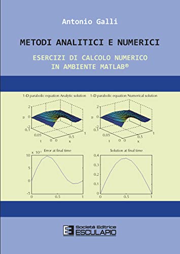 9788874887996: Metodi analitici e numerici. Esercizi di calcolo numerico in ambiente Matlab