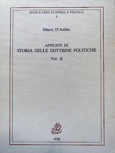 9788875450854: Appunti di storia delle dottrine politiche (Vol. 1)