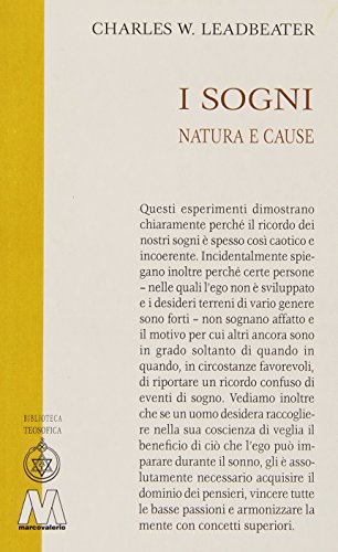 Stock image for I sogni. Natura e cause for sale by Revaluation Books