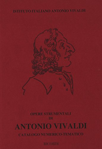 9788875920227: Opere strumentali di Antonio Vivaldi (1678-1741). Catalogo numerico tematico