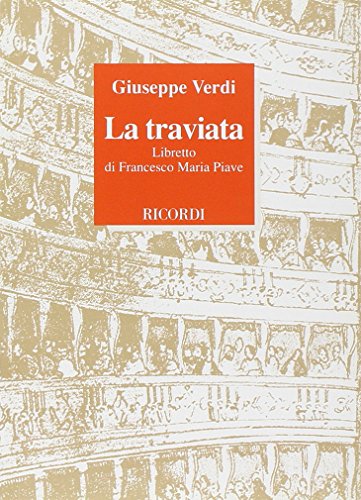 9788875923686: La traviata. Melodramma in tre atti. Musica di G. Verdi [Lingua inglese]