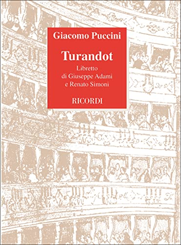 Beispielbild fr Turandot It Lib zum Verkauf von Bookmans