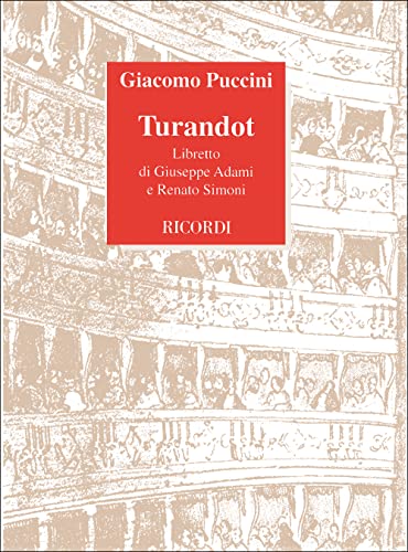 Stock image for Turandot It Lib for sale by Bookmans